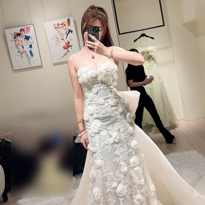 台中群英診所肋雕芭比腰手術案例,成功讓她穿上夢想婚紗